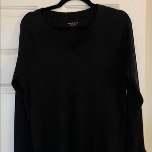 American Eagle super soft Black Ribbed Sweater